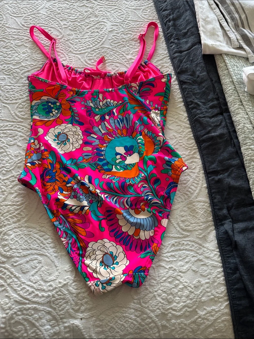 kate spade Pink Floral Print One-Piece Swimsuit